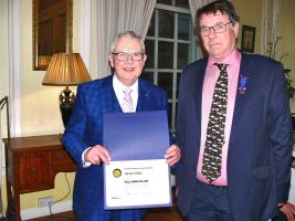 Paul Harris Fellowship goes to Michael Silley