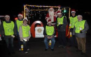 Santa with his little helpers