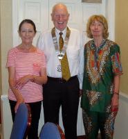 Speaker Lynne Symonds. Host Pat Emmerson