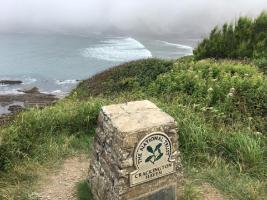 David Pollard walks in a fog from Boscastle to Crackington Haven