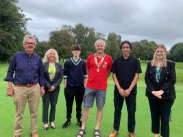 John Kilshaw, Alison Brown, Matthew Lacey, President Craig, Mike Senghore and Charlotte Knott.