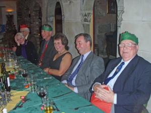 George, Barrie and margaret enjoy a joke, while Adrian, June and Michael wonder what it is about