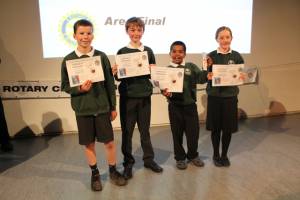 The winning team Airyhall Primary School 