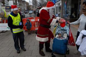 Saturday fund raising by Father Christmas