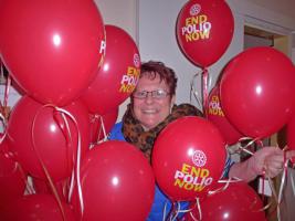 Philippa - who was the chief organiser of the Race night with the campaign balloons