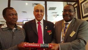 Rev Fr Patrick Murunga Visits Westminster West Rotary Club