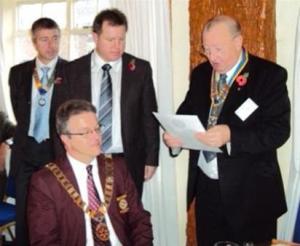 Visit by Districk Governor and Induction of two Honorary Members