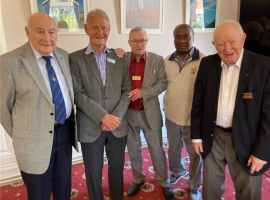 The Quintet from the left:  John Lockyer. Steven Willox, Bill Pierce. Collins Griffith and John Preddy