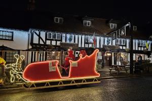 Santa called in at the Queen's Head