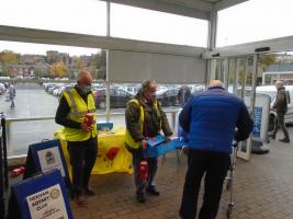 selling poppies in Tesco
