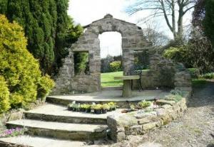 Entrance to the gardens at Gorse Barn, Tockholes