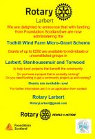 Todhill Windfarm Micro-Grant Scheme