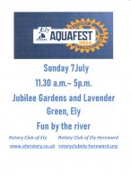 Ely Aquafest 2024 - Sunday 7th July