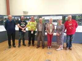 Cheque presentations at the Offa's Dyke Centre in Knighton