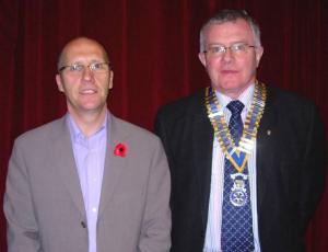 Robert MacDonald with President Norman Pettigrew