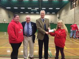 Presentation to Abergavenny Town Girls Football Club