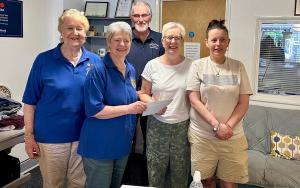 Presentation of cheque to Calderwood
