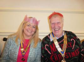 President Michael with President Angela from The Inner Wheel