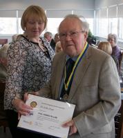Dr. John Paul receives a Paul Harris Fellowship award