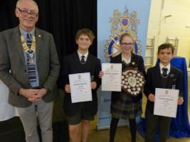 President Peter and the winners - Truro Prep School