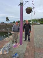 Purple for Polio - Lamp posts