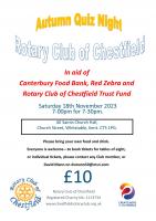 Autumn Charity Quiz Night - 18th November 2023