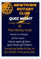 Valentine's Day Quiz at the Monty Club