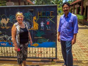 2015 Carol's visit to Hope Village, Kerala.