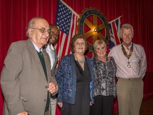 Paul Harris Fellowship Award recipients.