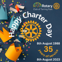 Rotary Club of Tarring Park formerly Rotary Club of Billingshurst - Charter Day 2023 - 35 years of service