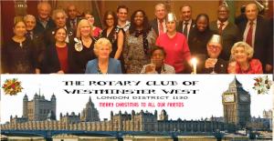 Group Photo of Rotarians and Guests who attended the Christmas 2014 Lunch at the Rubens Hotel.