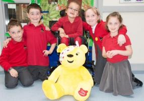 Narberth  Rotakids with Pudsey, the Children in Need Mascot