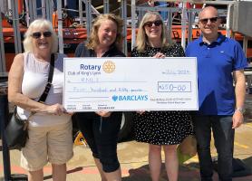 Donation to the RNLI at Hunstanton