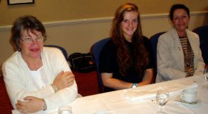 Speaker Katie Milner (RYLA candidate). Host Mike Hirst