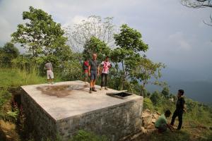 New 30,000 Litre water tank at Raile in Nepal