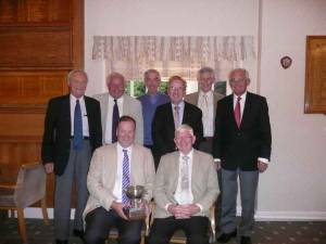 Craig showing off his trophy with the 'runners-up'.