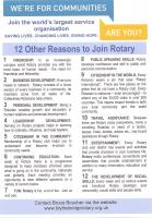 12 Reason for Joining Rotary