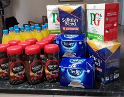 Refreshments for the Support Services during Covid-19