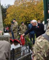 David laying the poppy wreath