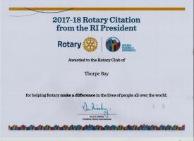 Rotary International Award