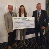 Presentation of Cheque to Adventure Therapy
