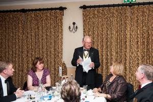 President Peter Davies addresses the guests 