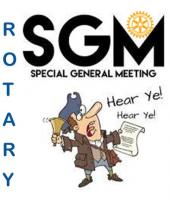 Special General Meeting in the Crown