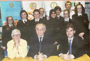 Judges and contestants pictured after the competition.
