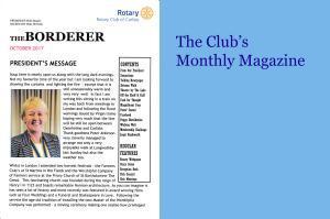 The Borderer is our monthly magazine