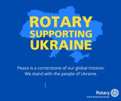 Club donates £1000 to support Rotary's response to the Ukraine crisis
