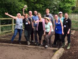 Chilworth House School sensory garden volunteers