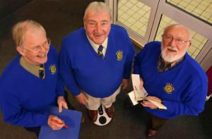 Stephen Powell , Bryan Morgan and John Moore at the weigh out- Don't think Bryan lost much weight!