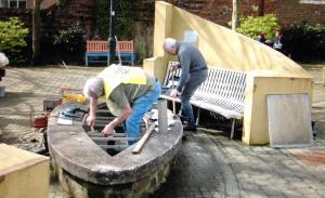 Renovating our Rotary well in Tiverton town centre