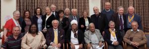 President Tim Cox welcomes Ezekiel to Watford Rotary Club